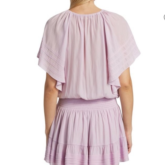 RAMY BROOK
Jane Short-Sleeve Smocked
Minidress  Lavender Size S Gorgeous on!! - Picture 2 of 15